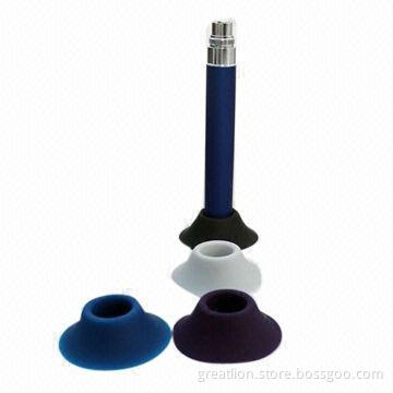 Electronic Cigarette, eGo Battery Standing Base/eGo Holder, Stainless Steel, Silica Gel